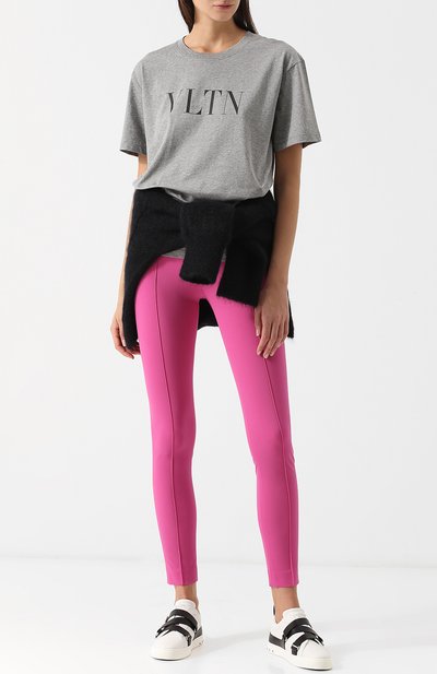 Хлопковая футболка VALENTINO, арт. QB3MG07D3V6, фото 2