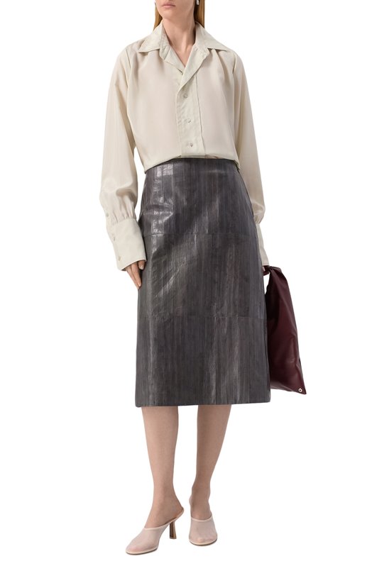 Блузка из вискозы Maison Margiela S51DT0020/S76632 Зелёный  S51DT0020/S76632 Фото 2