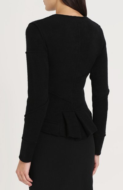 Приталенный кашемировый кардиган TOM FORD черного цвета по цене 334000 руб., арт. CAK274-YAX149, фото 4 Приталенный кашемировый кардиган TOM FORD, арт. CAK274-YAX149, фото 4