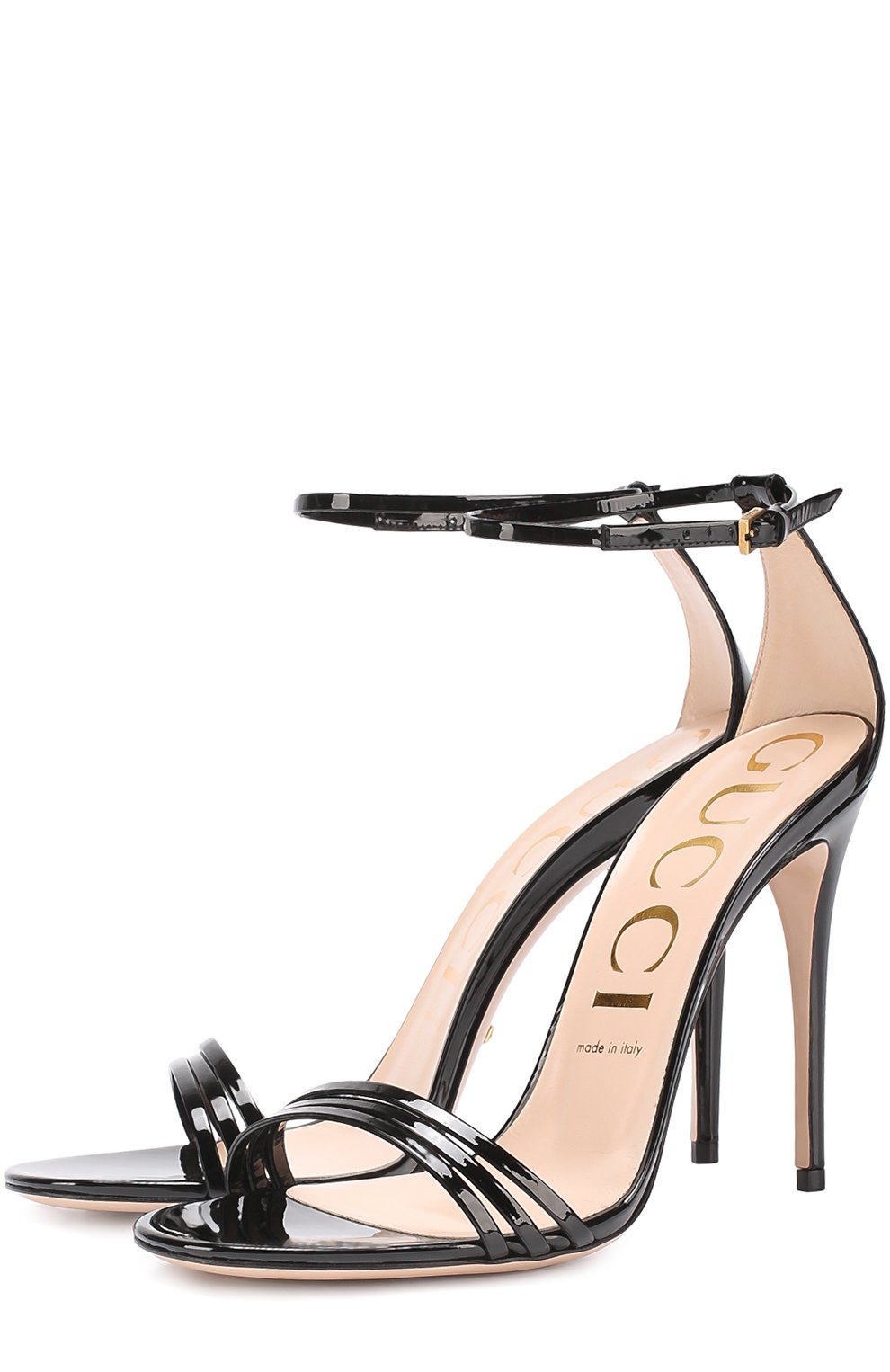 Лаковые босоножки ilse на шпильке GUCCI, арт. 465995/BNC00, фото 1