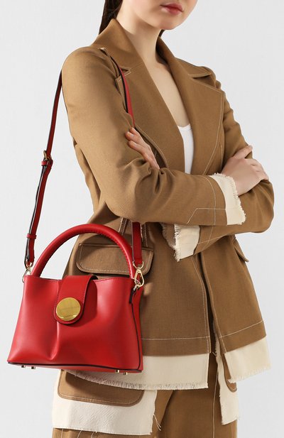 Сумка malette ELLEME красного цвета по цене 53150 руб., арт. MALETTE/C0W LEATHER, фото 5 Сумка malette ELLEME, арт. MALETTE/C0W LEATHER, фото 5