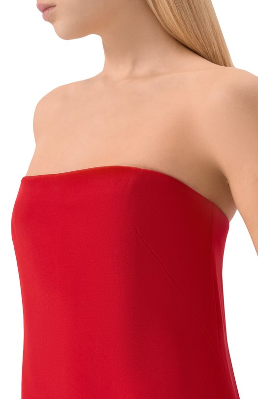 Шелковое платье OLOLOL OLDE146/1423.600 Красный  OLDE146/1423.600 Фото 4
