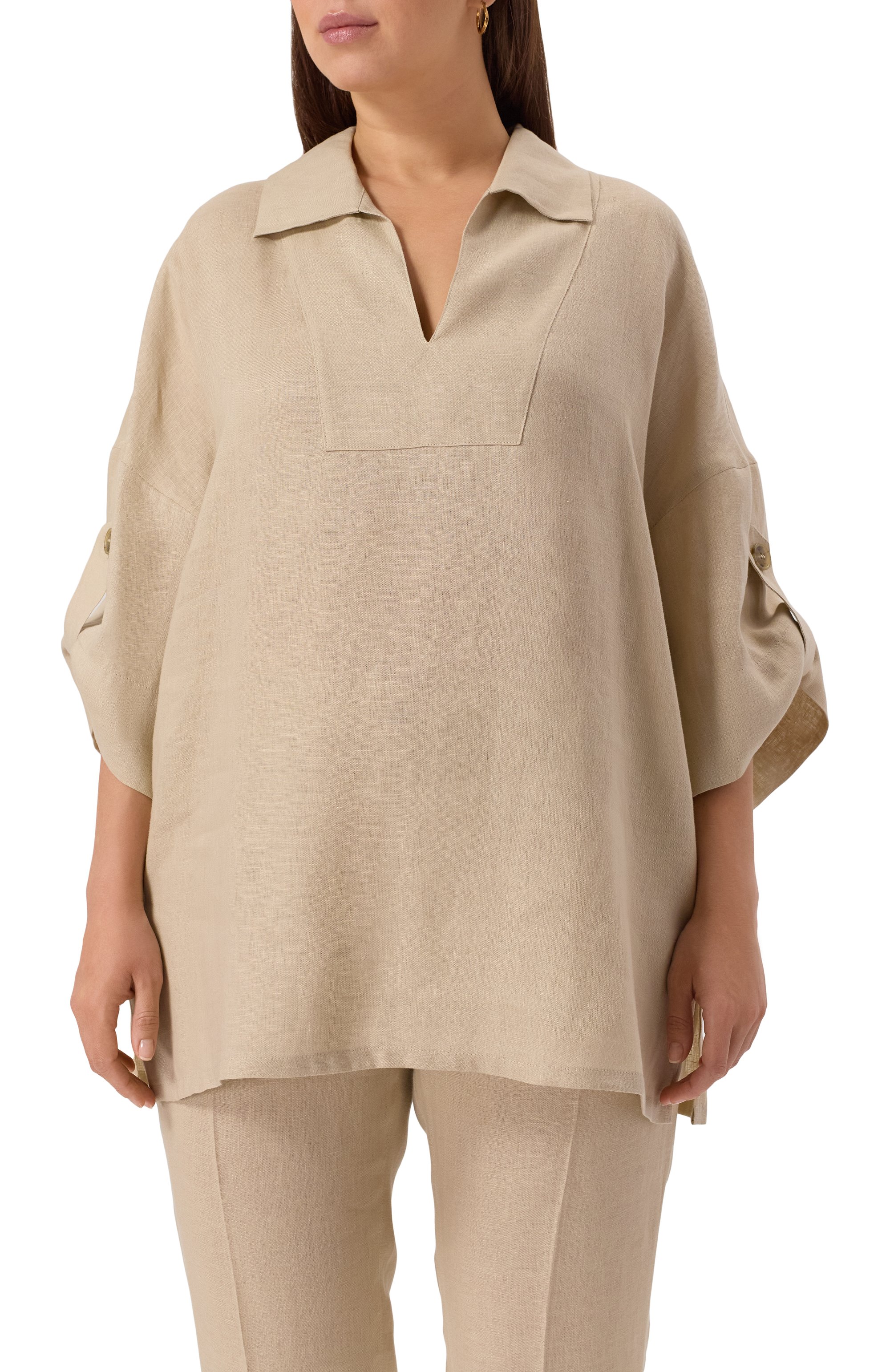 Льняная блузка PERSONA BY MARINA RINALDI, арт. BERMA, фото 3