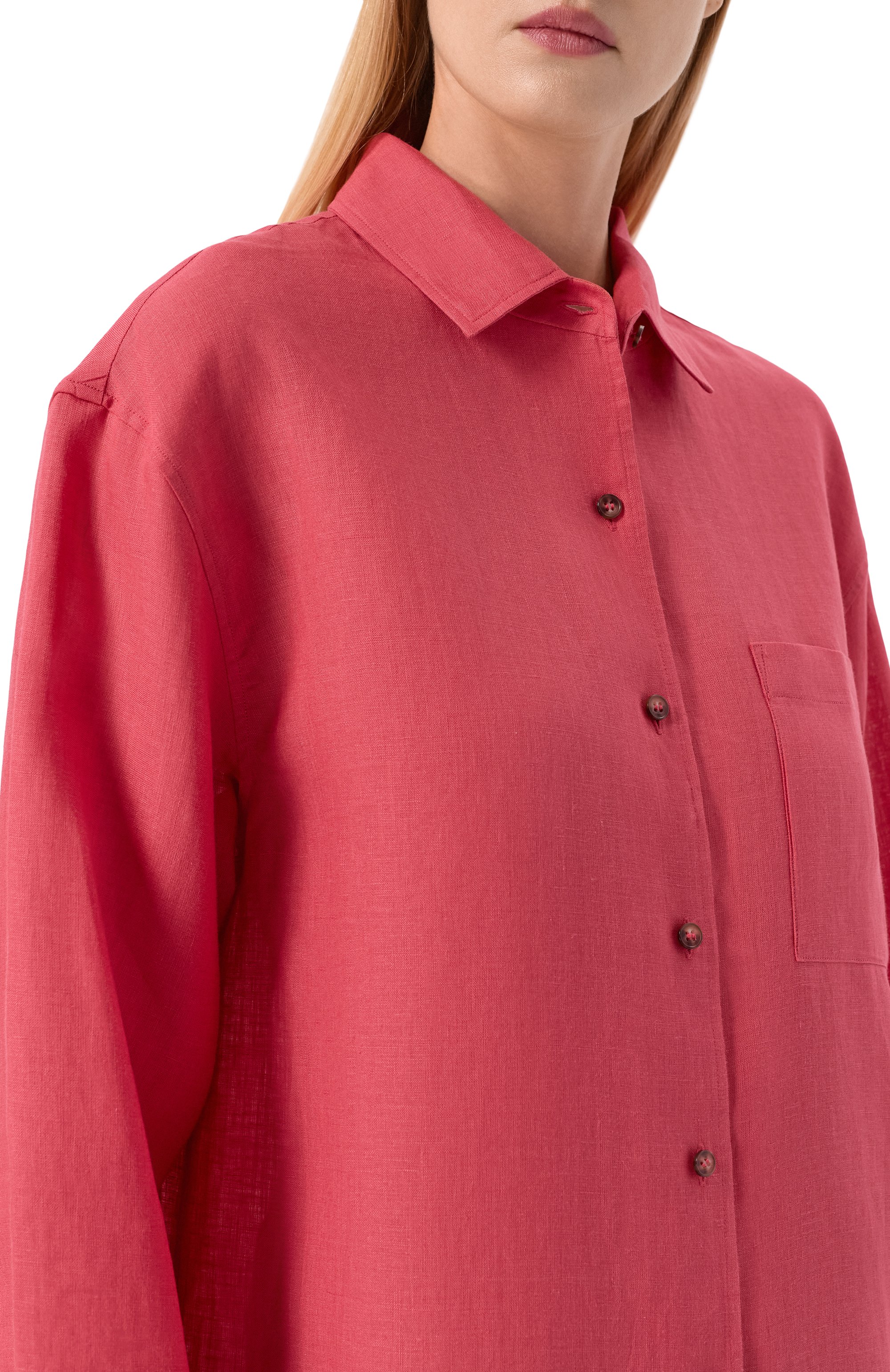 Льняная рубашка 12 STOREEZ, арт. 137567, фото 5