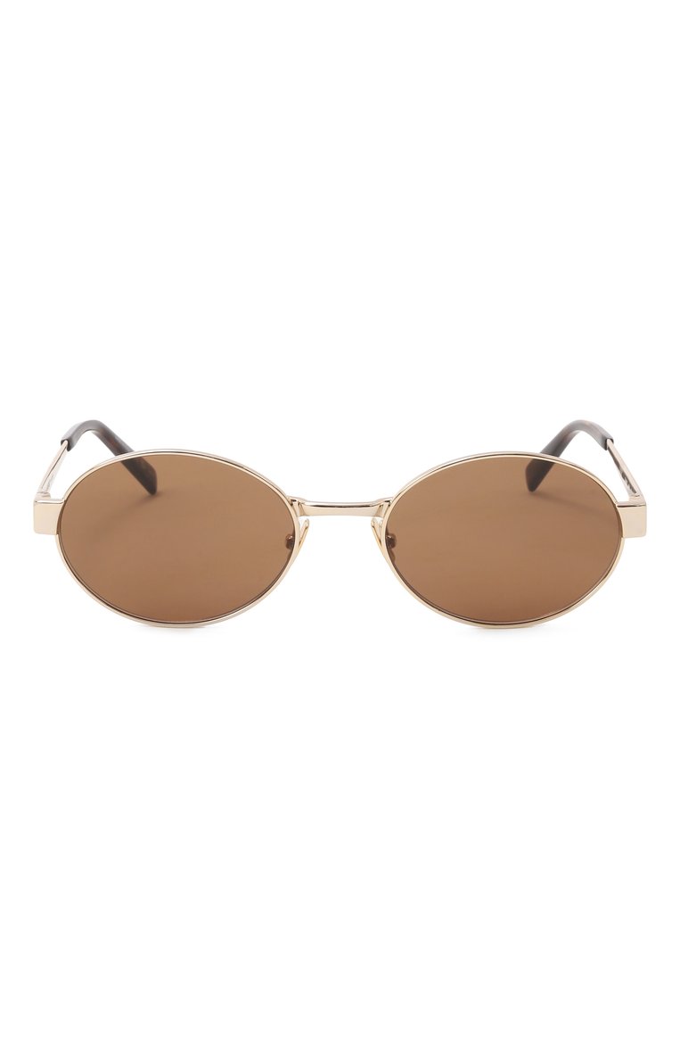 Женские солнцезащитные очки SAINT LAURENT золотого цвета, арт. SL 692 004 | Фото 3 (Региональные ограничения белый список (Axapta Mercury): Не проставлено; Нос: Не проставлено; Тип очков: С/з; Кросс-КТ: С/з-унисекс; Материал: Металл; Оптика Гендер: оптика-унисекс; Очки форма: Овальные)