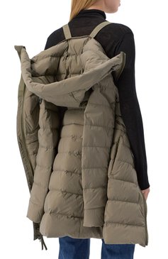 Женский пуховик clair CANADA GOOSE хаки цвета, арт. 2331WB | Фото 8 (Материал сплава: Проставлено; Материал утеплителя: Пух и перо; Длина (верхняя одежда): До середины бедра; Рукава: Длинные; Драгоценные камни: Проставлено; Материал подклада: Синтетический материал; Кросс-КТ: Пуховик; Стили: Кэжуэл; Материал внешний: Синтетический материал)