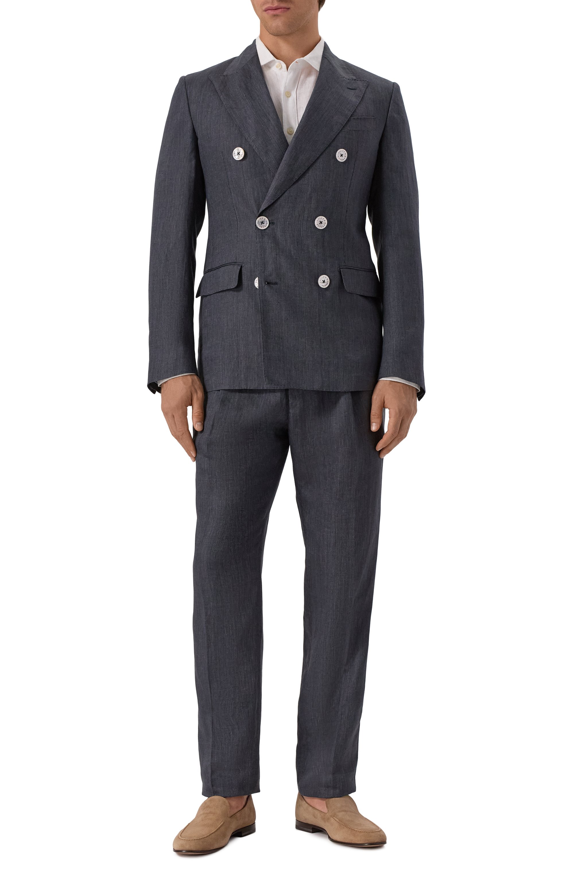 Льняные брюки DOLCE & GABBANA, арт. GP12QZ/FU4MF, фото 2