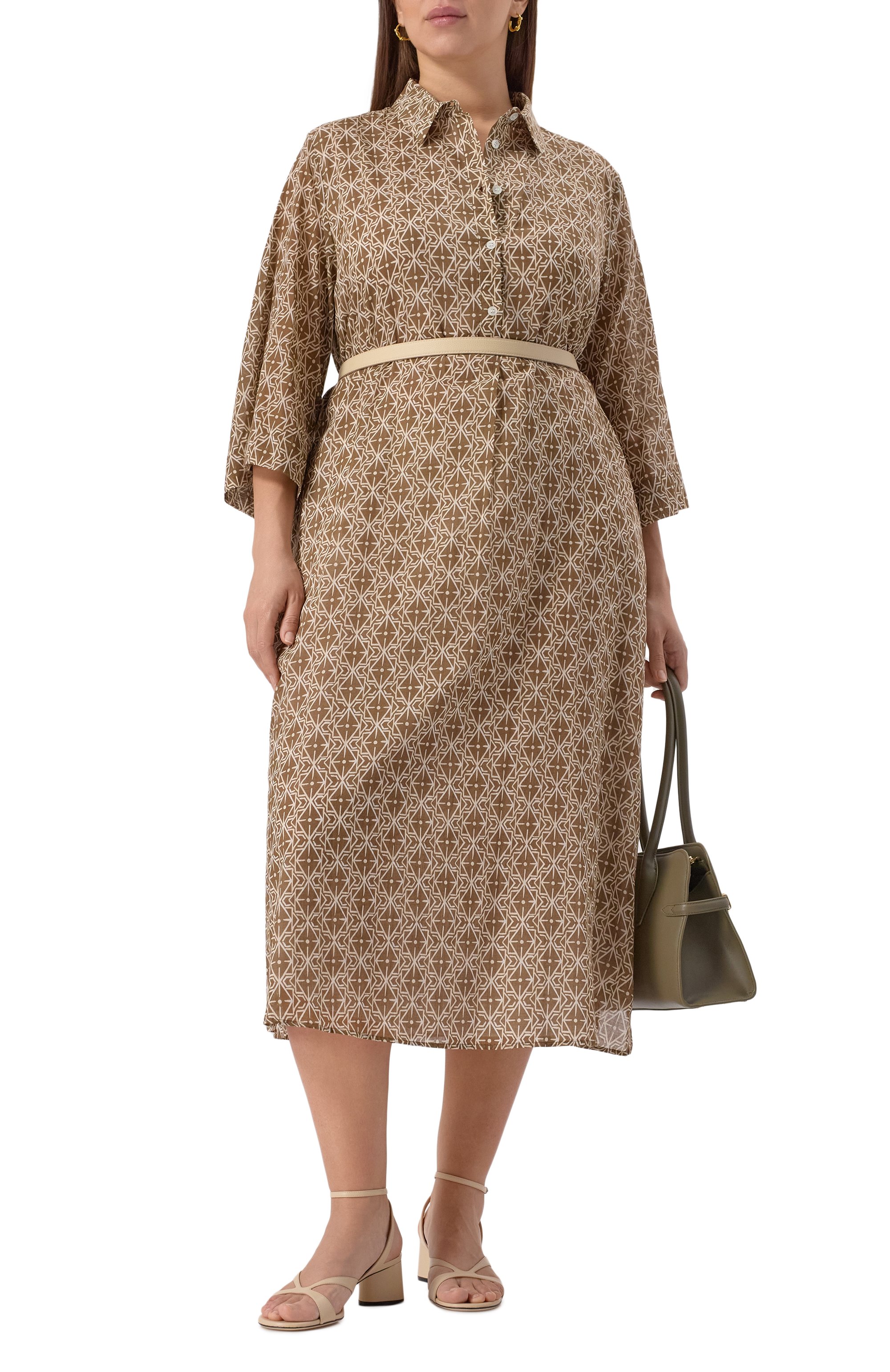 Хлопковое платье MARINA RINALDI VOYAGE, арт. VANDEA, фото 2