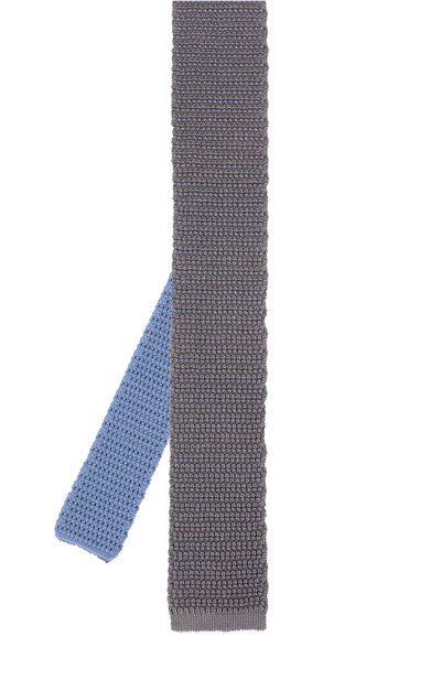 Шелковый вязаный галстук BRIONI голубого цвета по цене 27900 руб., арт. 090B/P645W, фото 2 Шелковый вязаный галстук BRIONI, арт. 090B/P645W, фото 2