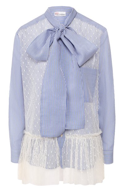 Женская хлопковая блузка REDVALENTINO, арт. TR3ABD10/4SD