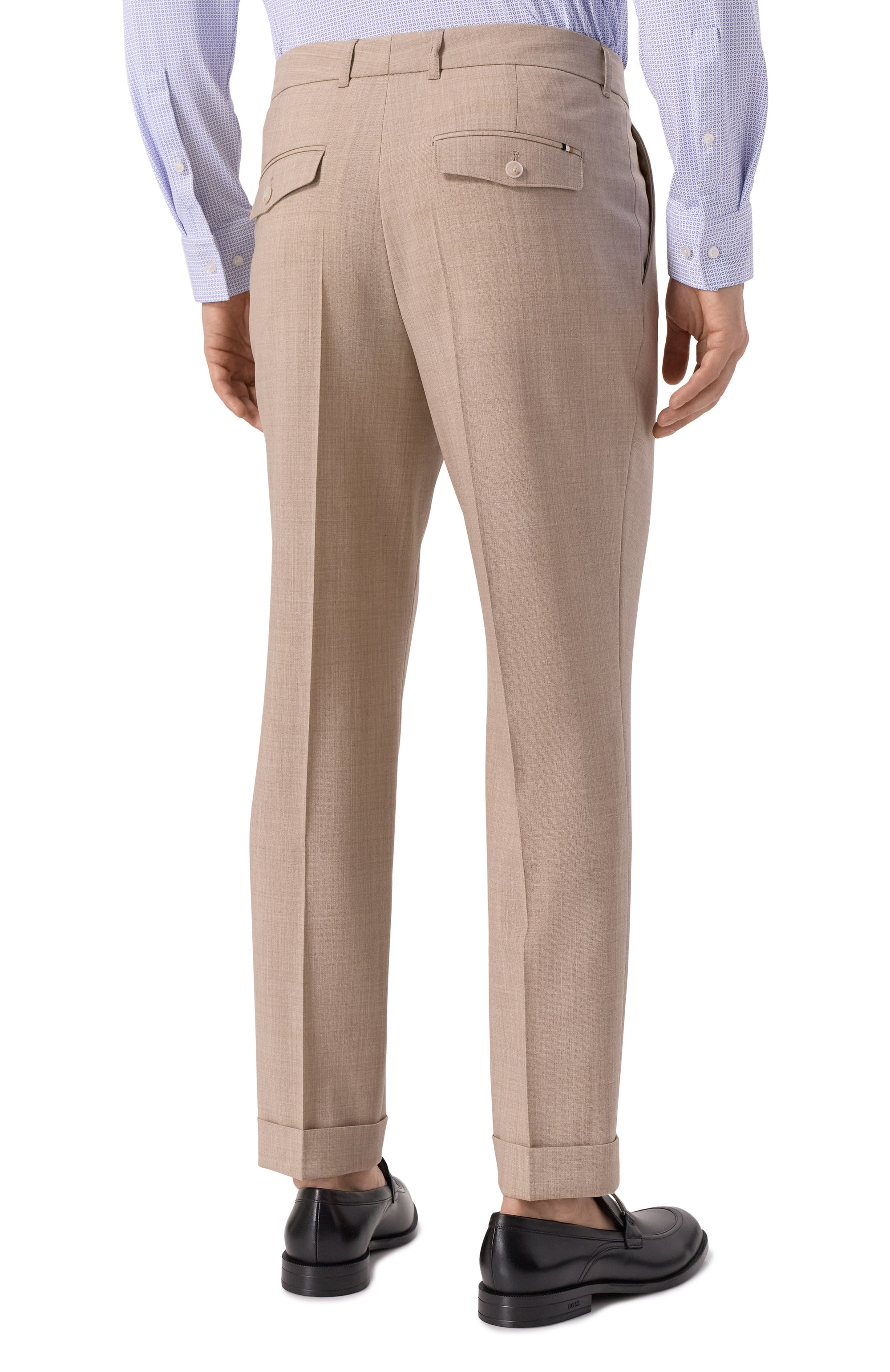 Шерстяные брюки BOSS, арт. 50545822, фото 4