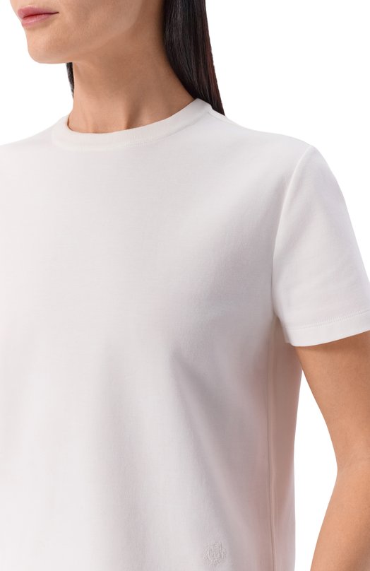 Хлопковая футболка Loro Piana FA05498 Белый  FA05498 Фото 5