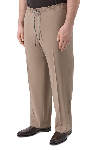 Шерстяные брюки CORNELIANI темно-бежевого цвета по цене 62450 руб., арт. 274L27/2718478, фото 3 Шерстяные брюки CORNELIANI, арт. 274L27/2718478, фото 3
