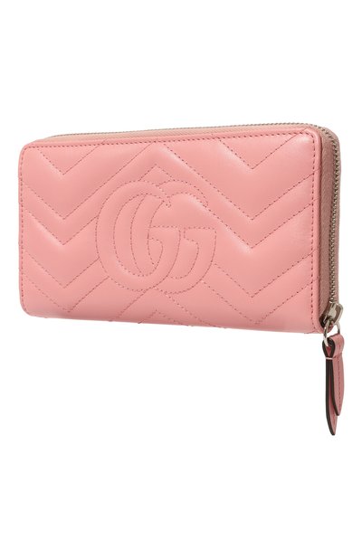 Кожаный кошелек gg marmont GUCCI светло-розового цвета по цене 84960 руб., арт. 443123 DTD1P, фото 2 Кожаный кошелек gg marmont GUCCI, арт. 443123 DTD1P, фото 2