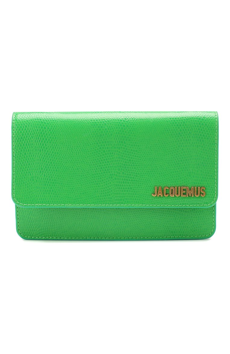 Женская сумка le riviera JACQUEMUS зеленого цвета, арт. 201BA04/63500 | Фото 1 (Размер: mini; Материал: Натуральная кожа; Сумки-технические: Сумки через плечо; Драгоценные камни: Проставлено; Материал сплава: Проставлено)
