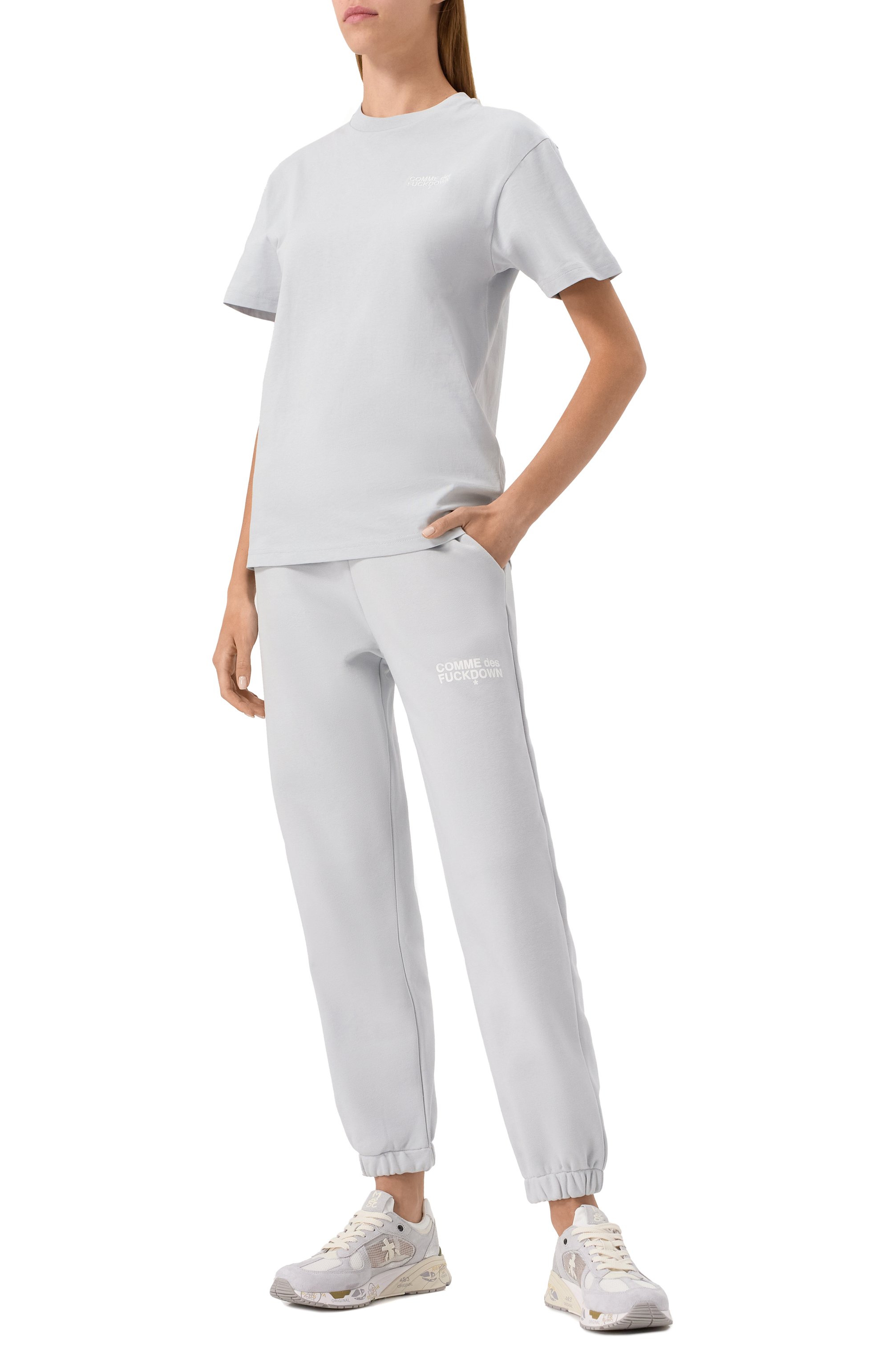 Хлопковые джоггеры COMME DES FUCKDOWN, арт. CFABW01209, фото 2