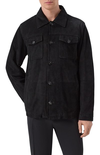 Замшевая куртка-рубашка KITON, арт. UW1936V0421F14, фото 3