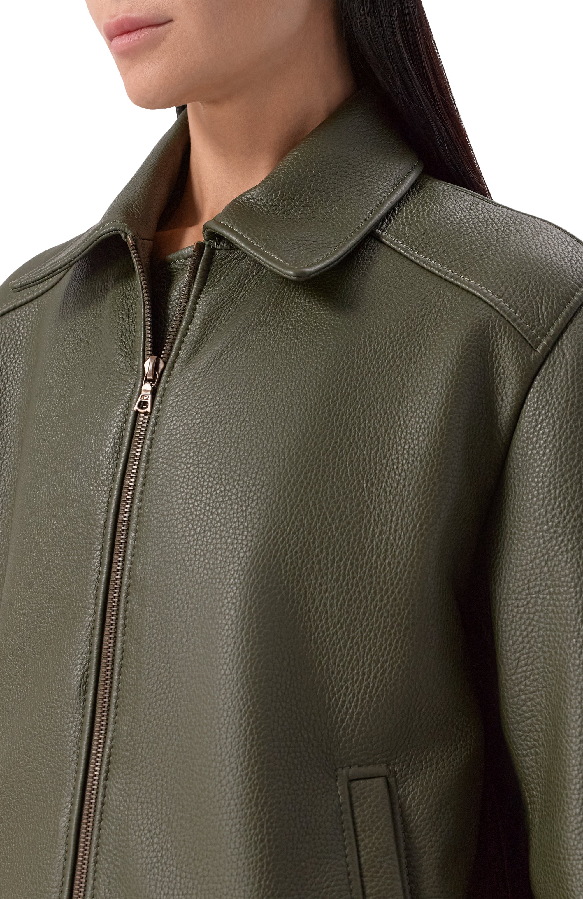 Кожаный бомбер MASLOV, арт. SMB63, фото 5