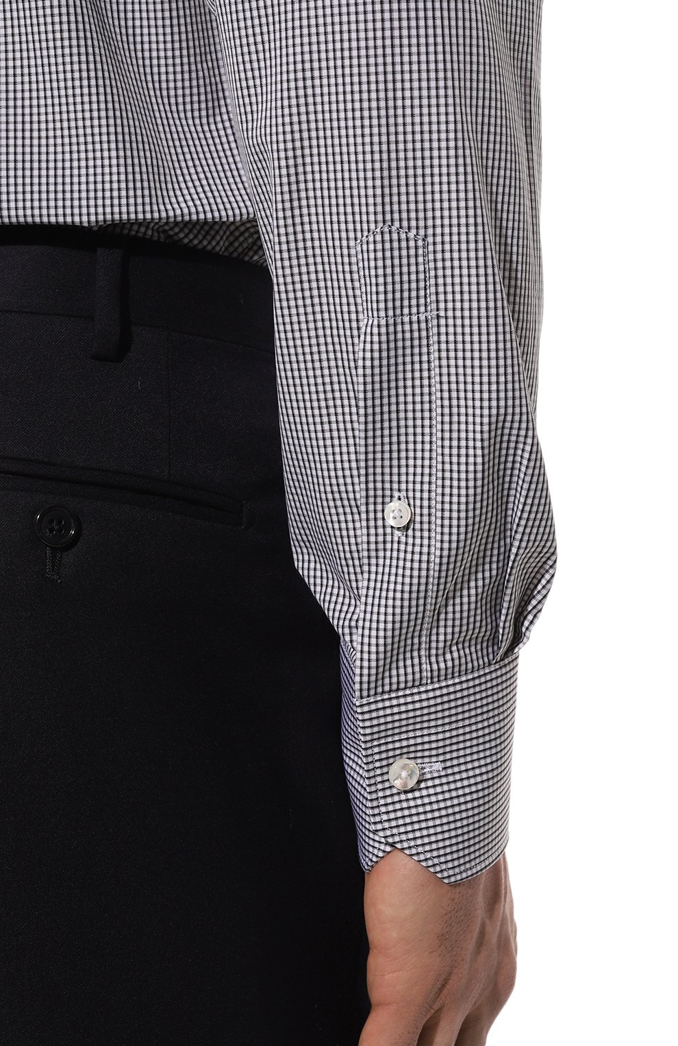 Хлопковая сорочка ZEGNA, арт. 601045A6/9MS0BA, фото 6