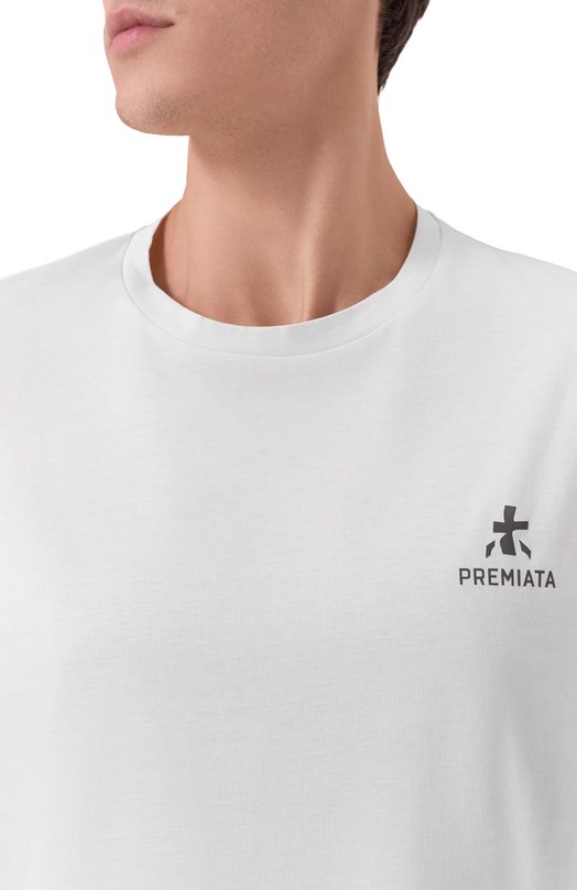 Хлопковая футболка Premiata PA1028/JERSEY Белый  PA1028/JERSEY Фото 5