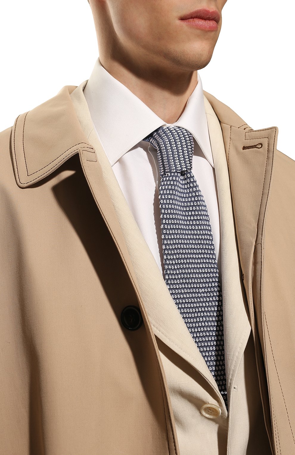Шелковый галстук BRUNELLO CUCINELLI, арт. MW8750018, фото 2