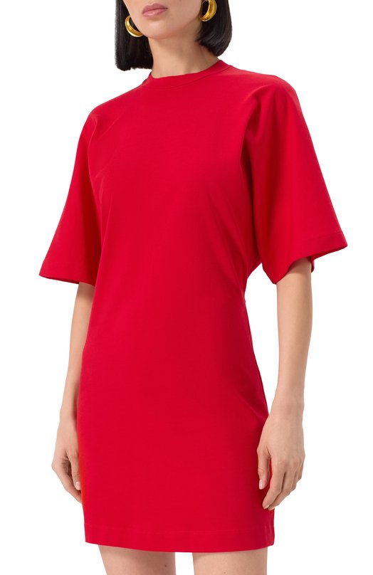 Хлопковое платье Pinko 105220/A2M2 Красный  105220/A2M2 Фото 7
