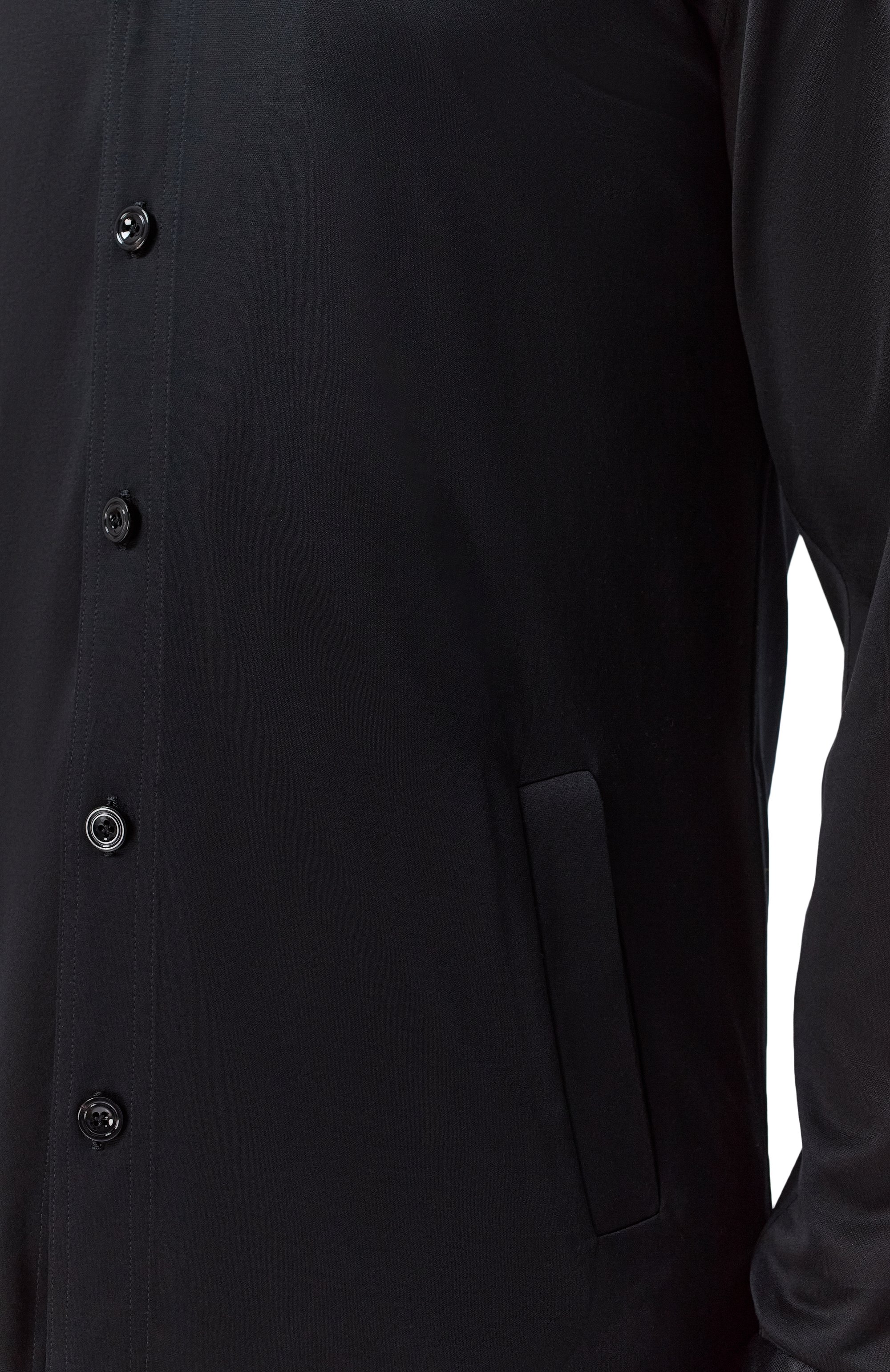 Хлопковая рубашка KITON черного цвета по цене 79950 руб., арт. UMCMARH09665, фото 5 Хлопковая рубашка KITON, арт. UMCMARH09665, фото 5