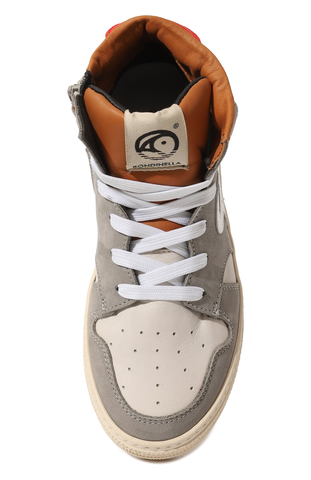 Высокие кеды из кожи RONDINELLA, арт. 12053-1D/31-33, фото 4