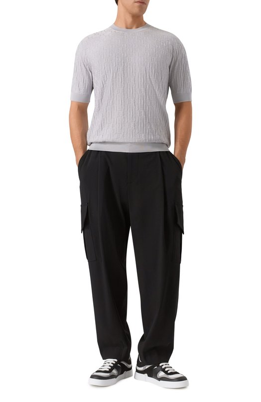 Шерстяные брюки-карго Giorgio Armani GM002252/TE10043 Чёрный  GM002252/TE10043 Фото 2