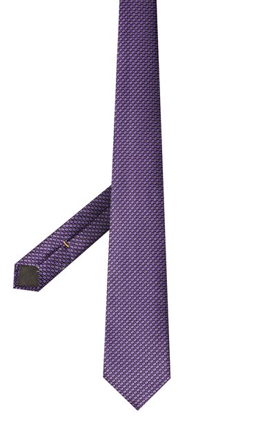 Шелковый галстук CANALI фиолетового цвета по цене 18300 руб., арт. 18/HJ03502, фото 3 Шелковый галстук CANALI, арт. 18/HJ03502, фото 3