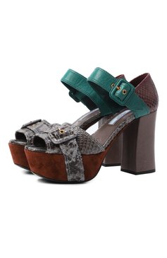 Кожаные босоножки PRADA, арт. 1XP963-3K4W-F0VTG-105, фото 1