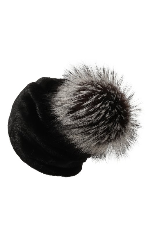Шапка-пиноккио из меха норки VICTORIA KUSENKOVA 052800002510 Чёрный  052800002510 Фото 3