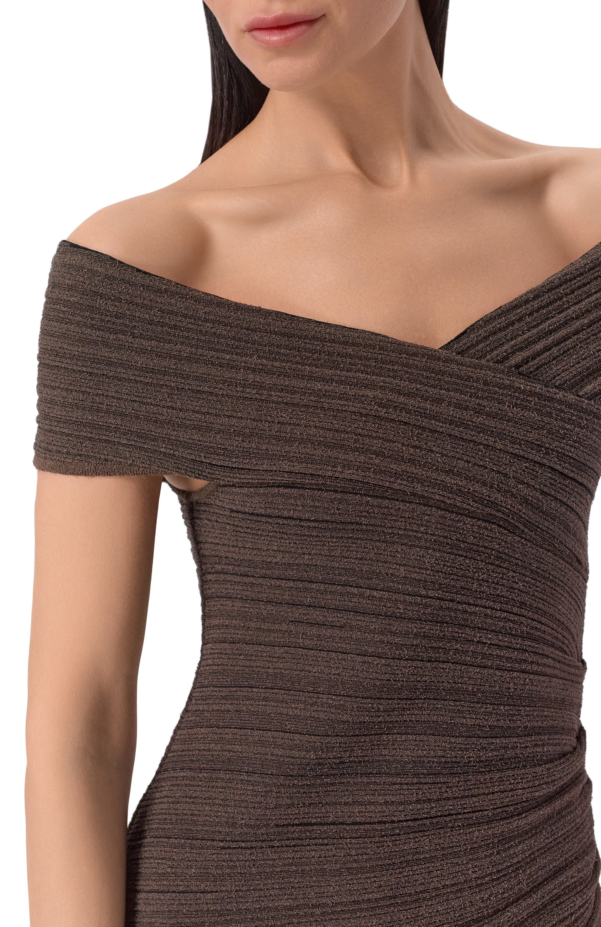 Платье из хлопка и вискозы BALMAIN, арт. GF0RPB15/KJ68, фото 4