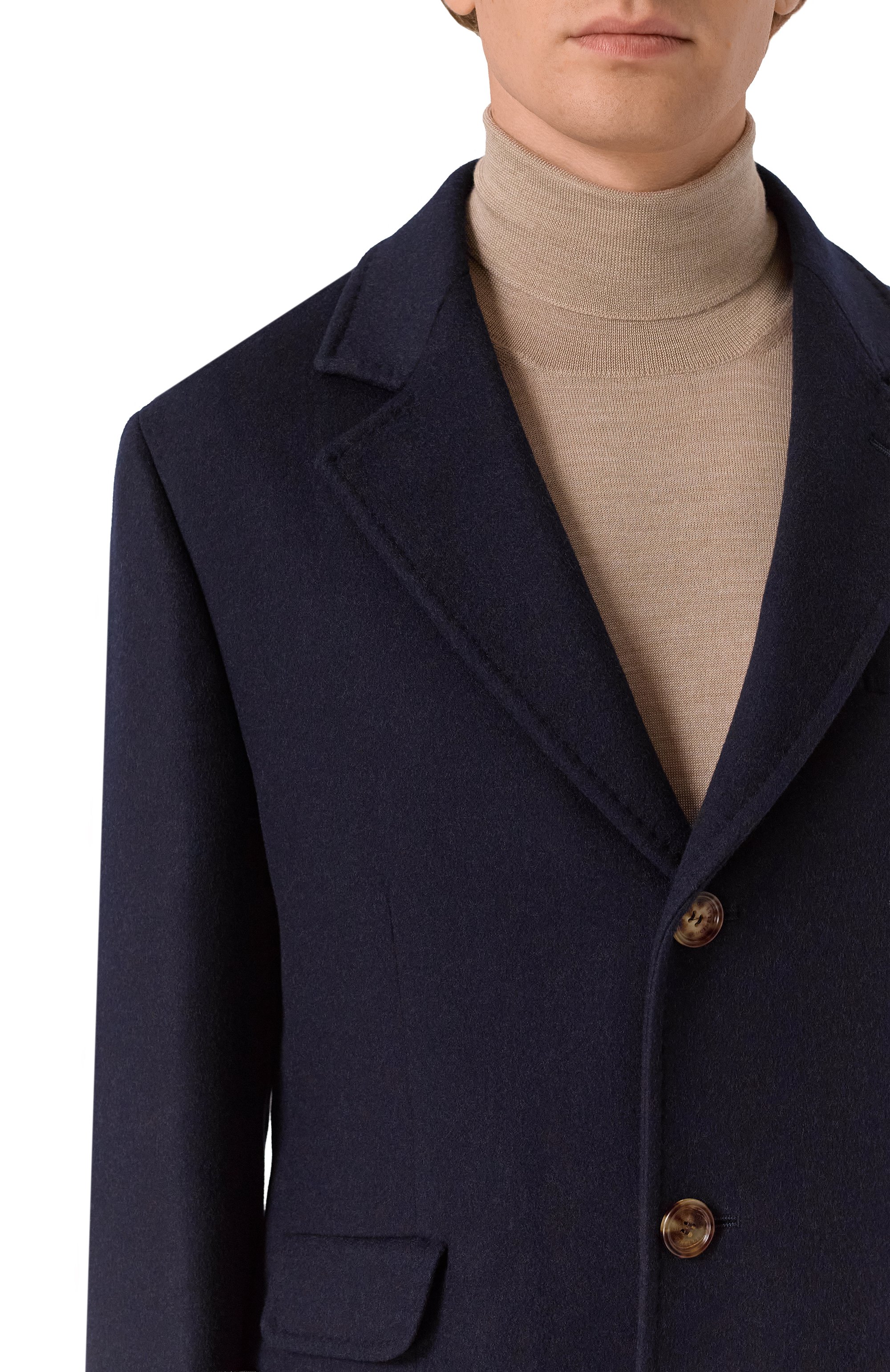 Шерстяное пальто BRUNELLO CUCINELLI темно-синего цвета по цене 615000 руб., арт. MY4969039, фото 5 Шерстяное пальто BRUNELLO CUCINELLI, арт. MY4969039, фото 5