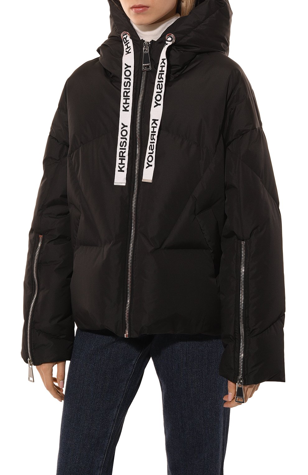 Пуховик KHRISJOY черного цвета по цене 187500 руб., арт. KWF24R0601/PS0001, фото 3 Пуховик KHRISJOY, арт. KWF24R0601/PS0001, фото 3