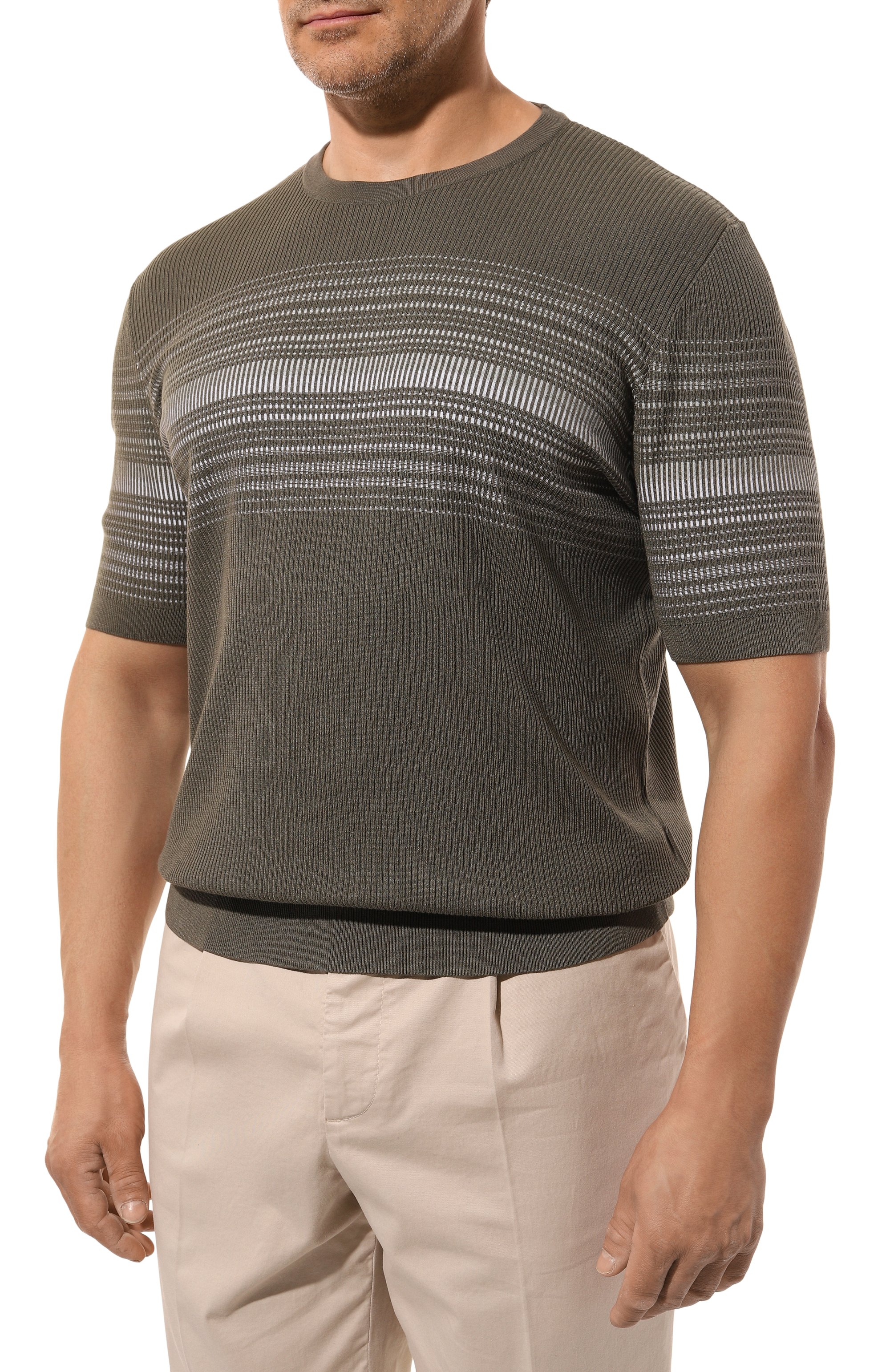 Джемпер из хлопка и шелка ZILLI, арт. KRN002M0142VCC000, фото 3