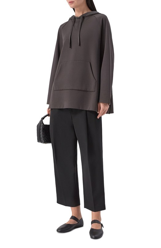 Худи из вискозы Giorgio Armani GW003162/AF24791 Серый  GW003162/AF24791 Фото 2