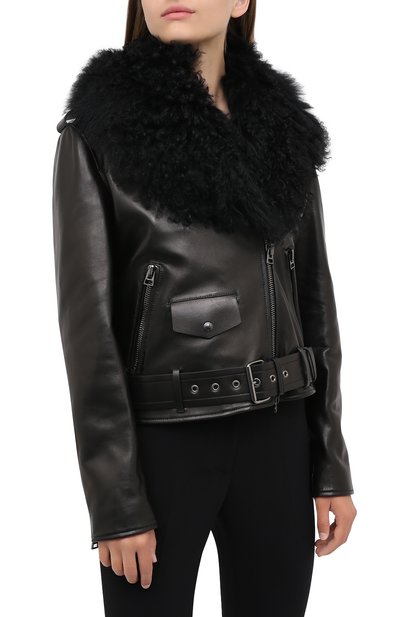 Кожаная куртка TOM FORD, арт. CSF623-FUX127, фото 4