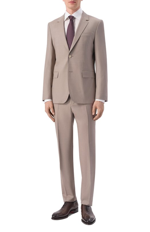 Шерстяной костюм BOSS 50561825 Бежевый 50561825