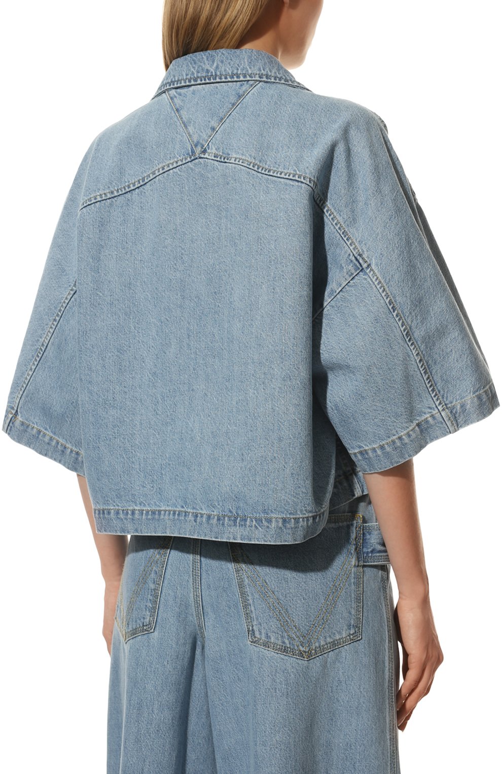 Джинсовая рубашка BOTTEGA VENETA, арт. 690231/V1NL0, фото 4