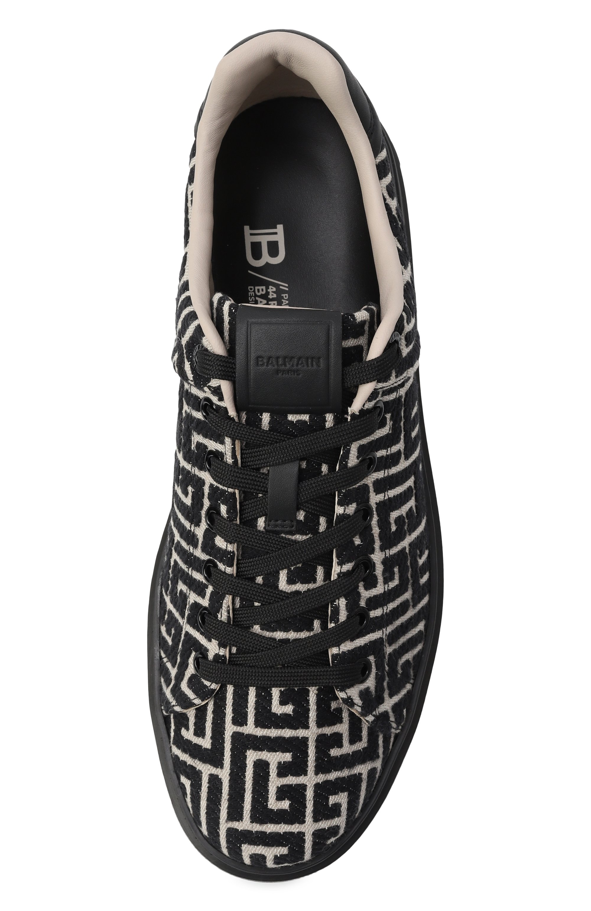 Текстильные кеды b-court BALMAIN, арт. FM1VI288/TJCM, фото 6