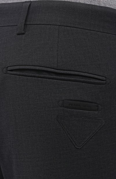 Шерстяные брюки PRADA, арт. UP0164-1W1T-F0480-212, фото 5