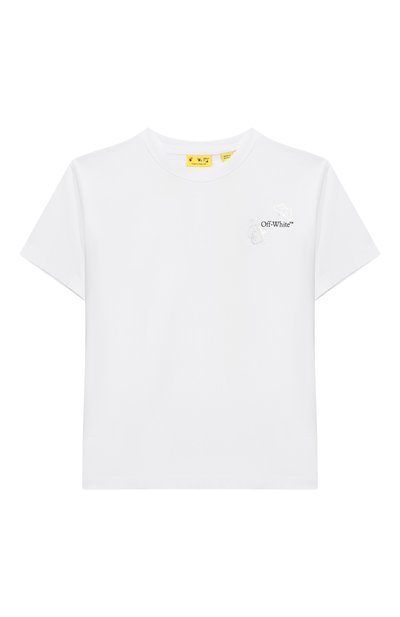 Хлопковая футболка OFF-WHITE, арт. 0GAA001S26JER002