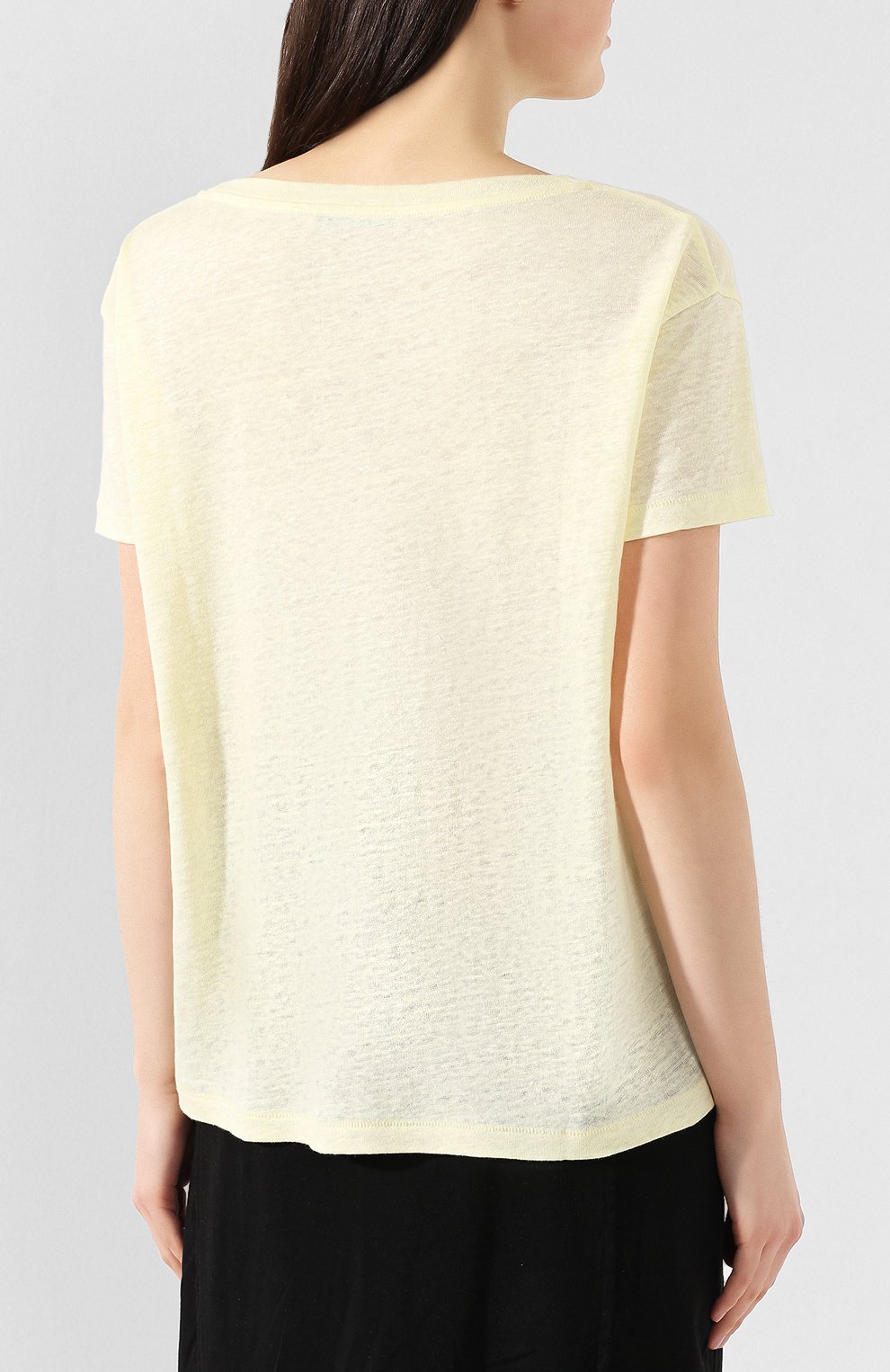 Льняная футболка ACNE STUDIOS, арт. 15G176, фото 4