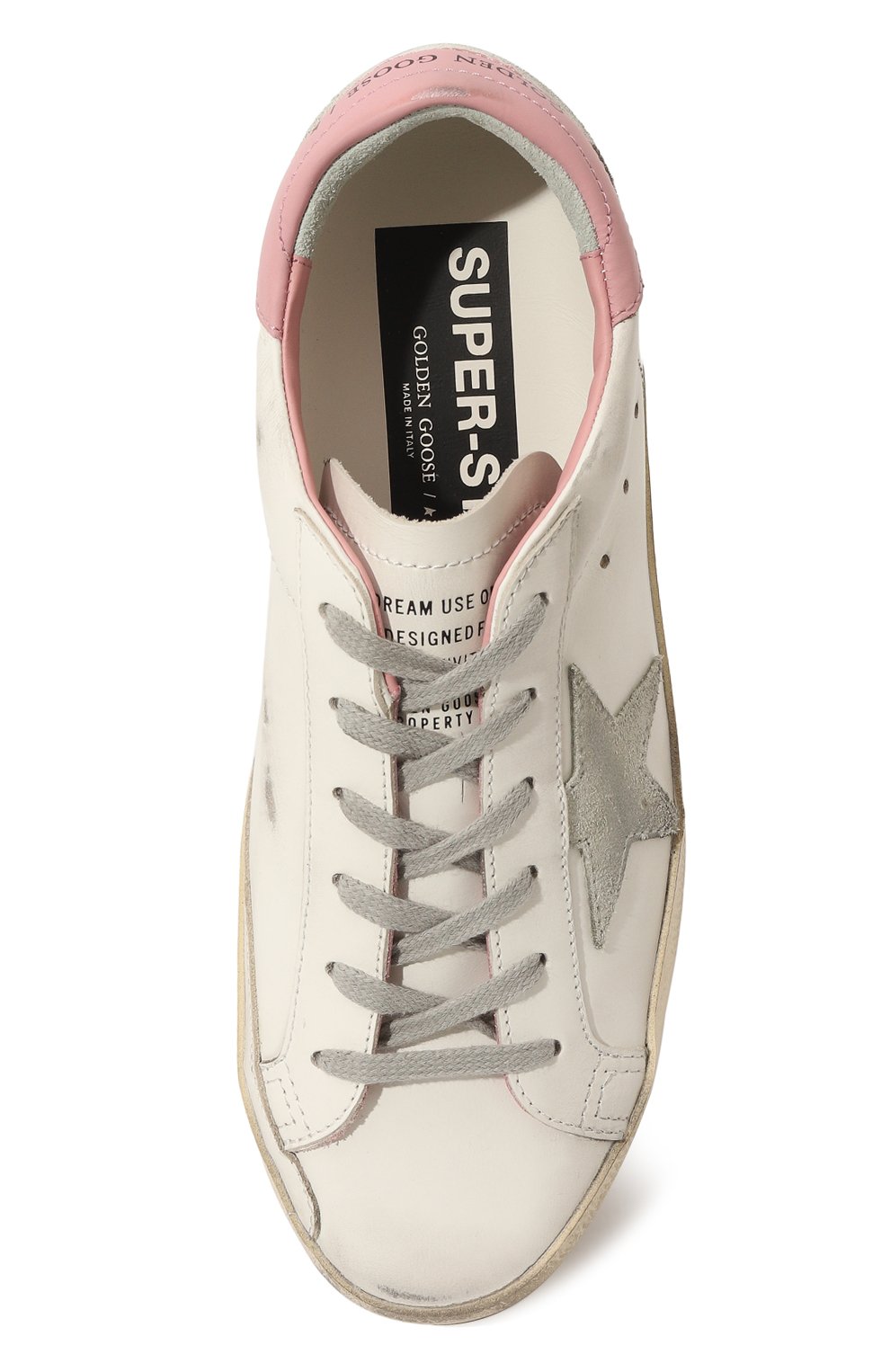 Кожаные кеды superstar GOLDEN GOOSE DELUXE BRAND, арт. GWF00102.F002569, фото 6