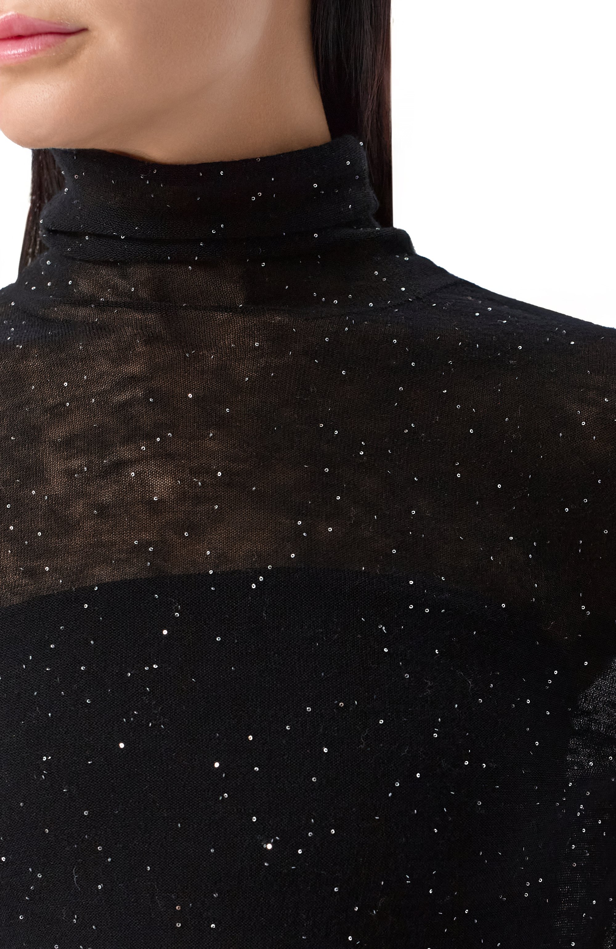 Шерстяная водолазка PINKO черного цвета по цене 18450 руб., арт. 105821/A2PM, фото 5 Шерстяная водолазка PINKO, арт. 105821/A2PM, фото 5