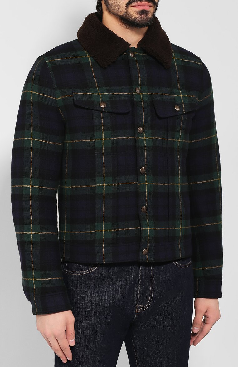 Шерстяная куртка с меховой подкладкой RALPH LAUREN, арт. 790750638, фото 1