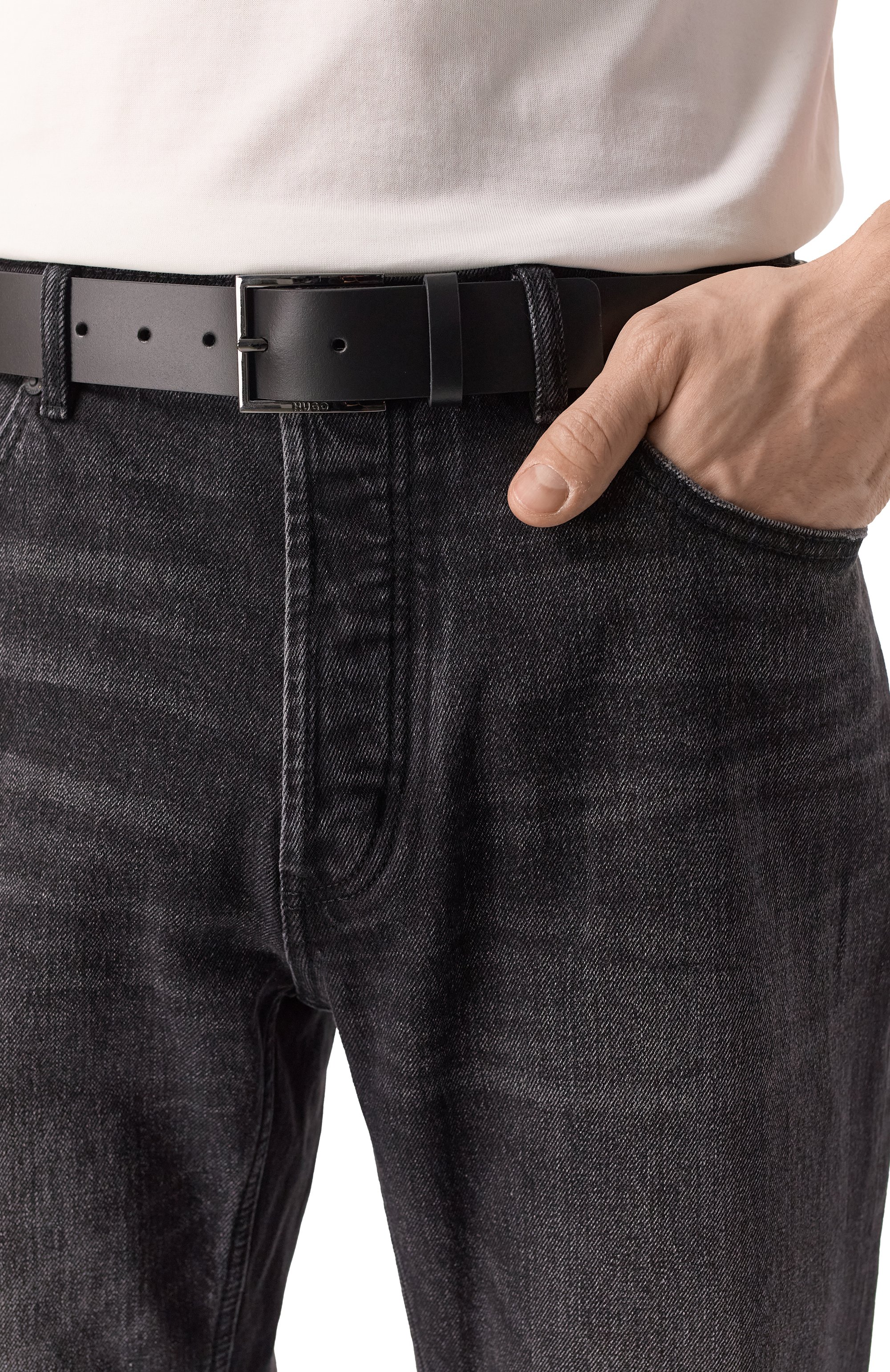 Кожаный ремень HUGO, арт. 50496596, фото 2