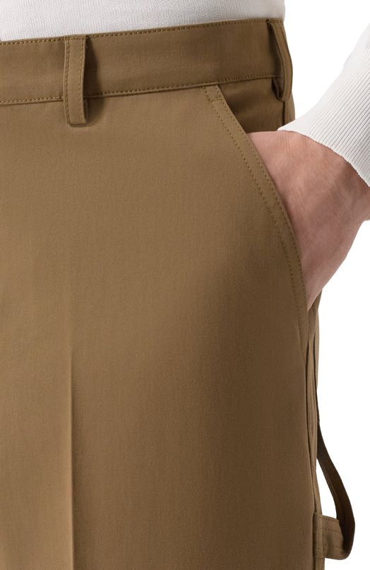 Брюки из хлопка и шерсти 12 STOREEZ 135520 Коричневый  135520 Фото 5