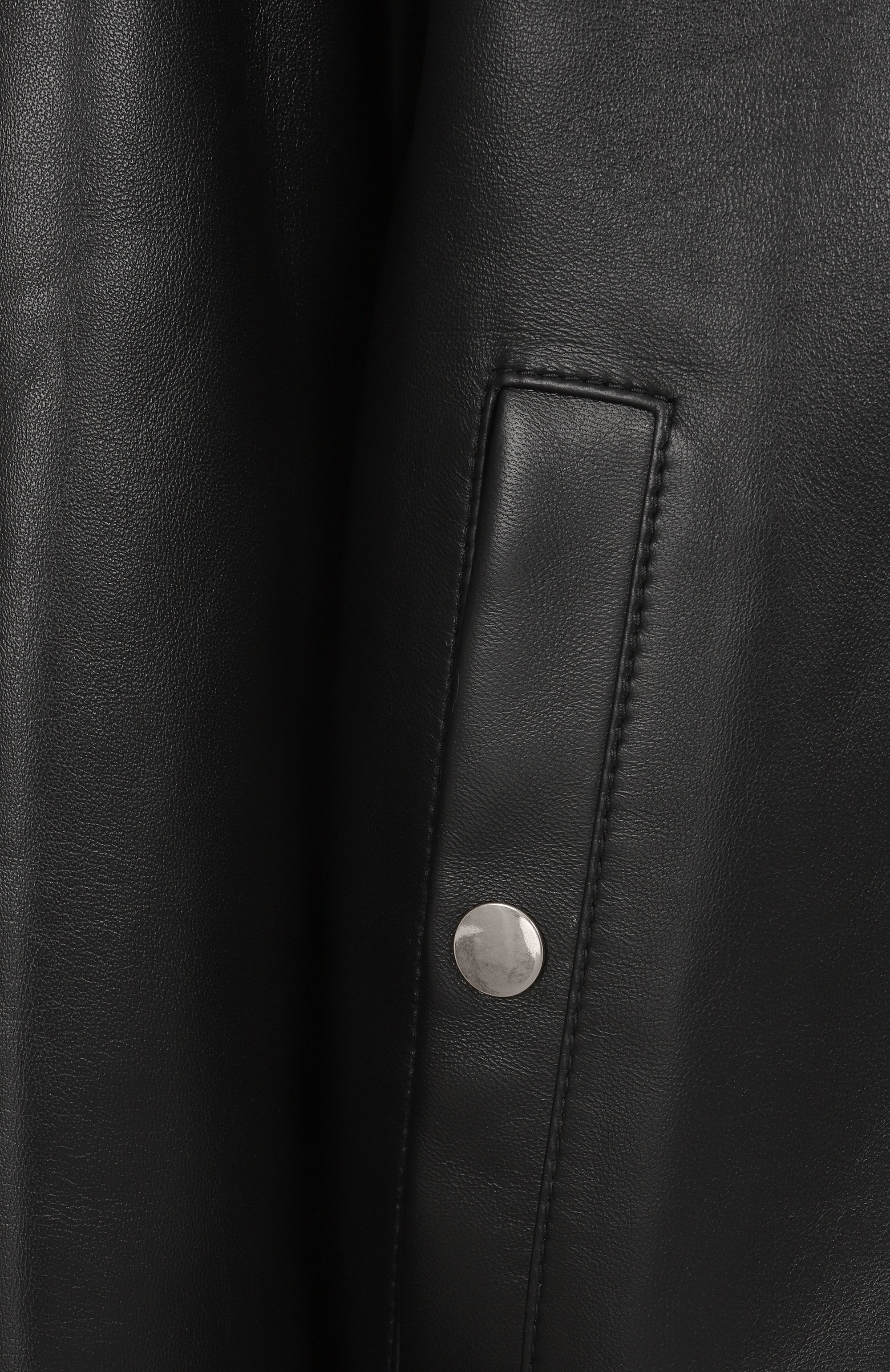 Кожаный бомбер BURBERRY, арт. 8091757, фото 6